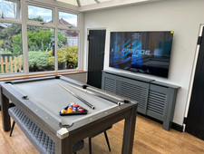 New 6ft Grey Cloth Pool Dining