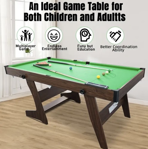 6ft folding pool - 6ft, snooker