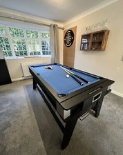 6ft 3 in 1 Pool Table Tennis
